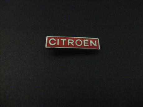 Citroën logo langwerpig rood